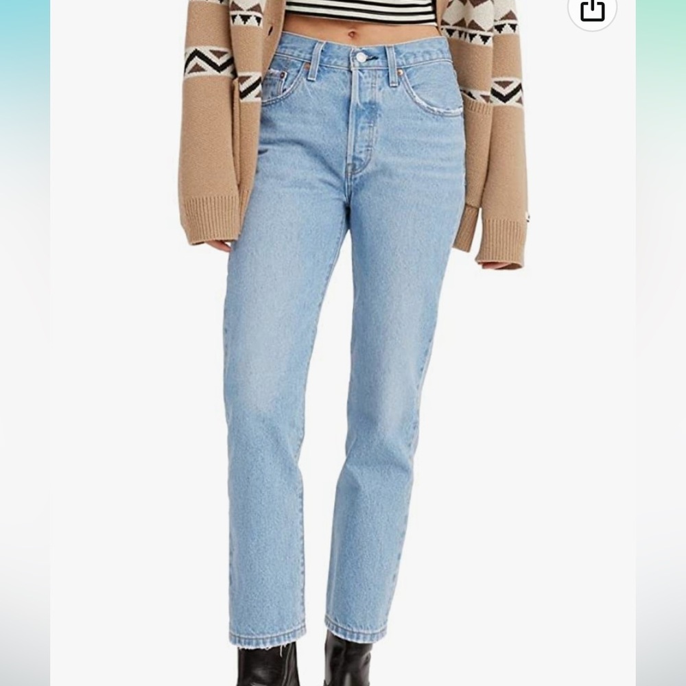 Levi 501 crop jeans